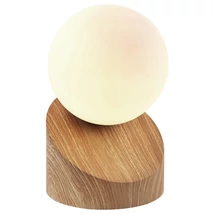 Globo ALISA asztali lámpa fém, üveg, fa, fehér, G9 - 503001466X