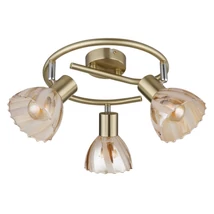 Globo ZACHERY szpot lámpa fém, üveg, sárgaréz, borostyán, E14 - 54315M-3