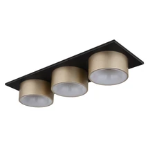 Globo RAYMOND mennyezet lámpa fém, műanyag, fekete, antracit, arany, LED, 24W, 3000K, 1000Lm - 56964-3