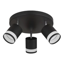 Globo LUCERO szpot lámpa fém, műanyag, fekete, fehér, GX53, 21W, 3000K, 3x 364Lm - 57852-3