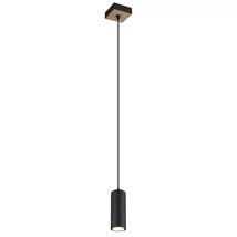 Globo ROBBY függeszték fém, fekete, barna, GU10 - 57911HBW