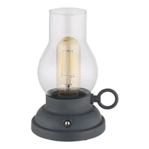 Globo PETRO dekor lámpa műanyag, üveg, antracit, áttetsző, borostyán, LED, 1W, 2700K, 65Lm - 58016A