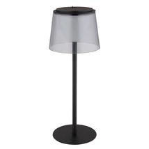 Globo MARIAM kültéri asztali lámpa fém, műanyag, fekete, füstszín, LED, 1.8W, 3000K, 150Lm, IP44 - 58462S