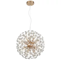 Globo KATRINA függeszték fém, arany, kristály, áttetsző, G9, 28W, 3000K, 350Lm - 64135H1