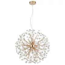 Globo KATRINA függeszték fém, arany, kristály, fekete, áttetsző, G9, 31.5W, 3000K, 350Lm - 64135H2