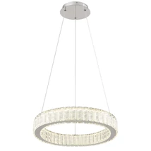 Globo MUCKY függeszték fém, K5 kristály, króm, LED, 2700K-6500K, 50W, 2995lm - 67162-50