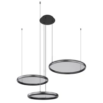 Globo BRIGGS függeszték fém, akril, fekete, LED,  55W, 2700-6000K, 1200Lm - 67186-60