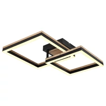 Globo BEATRIX mennyezet lámpa fém, fa, műanyag, fekete, barna, LED, 3000K, 18W, 1100lm - 67297D2