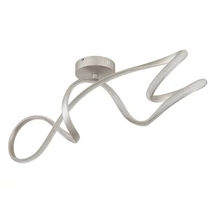 Globo SWIRL mennyezet lámpa fém, akril, nikkel, fehér, LED, 30W, 4000K, 2950Lm - 67341DN