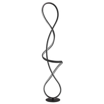 Globo SWIRL állólámpa fém, akril, fekete, LED, 36W, 4000K, 1810 Lm - 67341SS