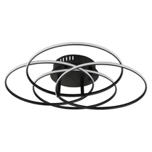Globo KOMBOS mennyezet lámpa fém, műanyag, fekete, fehér, LED, 55W, 4000K, 3750Lm - 67355-55