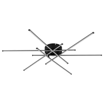 Globo LAWSON mennyezet lámpa fém, műanyag, fekete, fehér, LED, 40W, 3000K, 2870Lm - 67380-40
