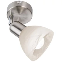 Globo DAYTONA fali lámpa fém, üveg, nikkel, fehér, E14 - 818901016X