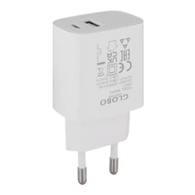 Globo USB ADAPTER usb adapter műanyag, fehér , 5W, 5V, DC/1 A - 98699-5