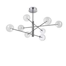 IdealLux EQUINOXE SP8 CROMO függeszték fém, üveg, króm, áttetsző, G4, 3000K, 2W, 160lm - 275178