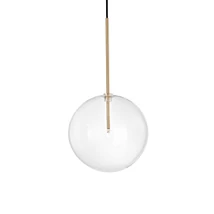 IdealLux EQUINOXE SP1 D25 OTTONE függeszték fém, üveg, sárgaréz, áttetsző, G4, 3000K, 2W, 160lm - 277394