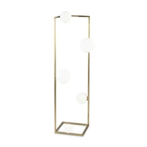 IdealLux ANGOLO PT5 OTTONE állólámpa fém, üveg, sárgaréz, fehér, G9 - 284354