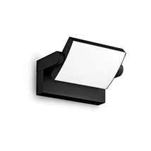 IdealLux SWIPE AP NERO kültéri fali lámpa fém, műanyag, fekete, fehér, LED, 3000K, 20,5W, 2300lm, IP54 - 287706