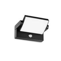 IdealLux SWIPE AP SENSOR NERO kültéri fali lámpa mozgáérzékelővel fém, műanyag, fekete, fehér, LED, 3000K, 21W, 2300lm, IP54 - 287737