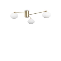 IdealLux HERMES PL3 mennyezet lámpa fém, üveg, sárgaréz, fehér, G9, 3000K, 3W, 370lm - 288260