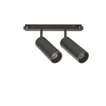 IdealLux EGO TRACK DOUBLE 24W 1-10V BK lámpafej mágneses sínrendszerhez fém, fekete, fényerőszabályozható, LED, 3000K, 24W, 2000lm - 303642