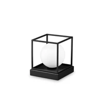 IdealLux LINGOTTO TL1 SMALL asztali lámpa fém, üveg, fekete, fehér, G9 - 304151