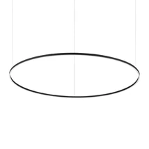 IdealLux ORACLE SLIM SP D150 ROUND DALI BK függeszték fém, műanyag, fekete, fényerőszabályozható (DALI), LED, 3000K, 76W, 7050lm - 304458