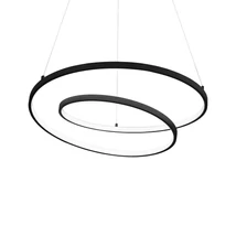 IdealLux OZ SP D80 DALI NERO függeszték fém, fekete, fényerőszabályozható (DALI), LED, 3000K, 55W, 6100lm - 304588
