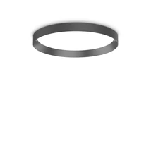 IdealLux FLY PL D45 NERO mennyezet lámpa fém, műanyag, fekete, LED, 3000K, 26W, 3700lm - 306599