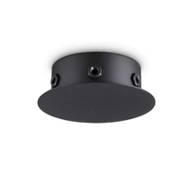 IdealLux ROSONE MAGNETICO 6 LUCI NERO mennyezetrózsa fém, fekete - 307077