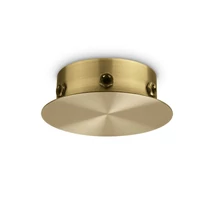 IdealLux ROSONE MAGNETICO 6 LUCI OTTONE BRUNITO mennyezetrózsa fém, sárgaréz - 307084