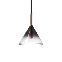 IdealLux EMPIRE SP1 CONO függeszték fém, üveg, arany, áttetsző, füstszín, G9 - 309798