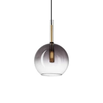 IdealLux EMPIRE SP1 SFERA függeszték fém, üveg, arany, áttetsző, füstszín, G9 - 309811