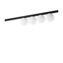 IdealLux BINOMIO PL4 mennyezet lámpa fém, üveg, fekete, fehér, G9 - 310688