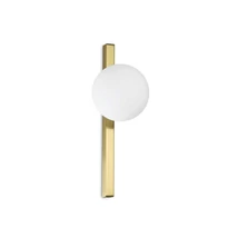 IdealLux BINOMIO AP1 fali lámpa fém, üveg, sárgaréz, fehér, G9 - 311319