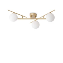 IdealLux ATLAS PL3 mennyezet lámpa fém, üveg, arany, fehér, G9 - 311340