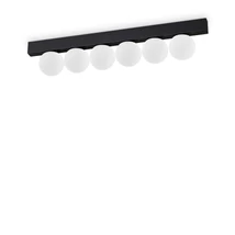 IdealLux PING PONG PL6 mennyezet lámpa fém, üveg, fekete, fehér, LED, 3000K, 18W, 1500lm - 313290