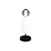 IdealLux LUMIERE TL asztali lámpa fém, üveg, fekete, fehér, szürke, LED, 3000K, 18W, 2050lm - 314204