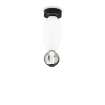 IdealLux LUMIERE-1 PL mennyezet lámpa fém, üveg, fekete, fehér, szürke, LED, 3000K, 18W, 1450lm - 314235