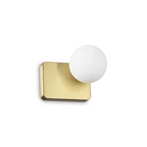 IdealLux PENTA AP1 fali lámpa fém, üveg, arany, fehér, G9 - 314334