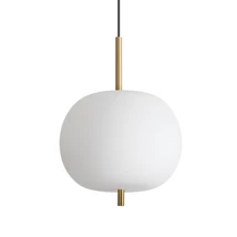 Ideallux UMILE-1 SP1 függeszték fém, üveg, arany, fehér, LED, 20W, 1950lm, 3000K - 314969