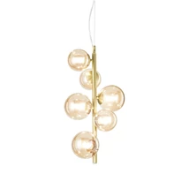 IdealLux PERLAGE SP6 függeszték fém, üveg, sárgaréz, G9 - 317793