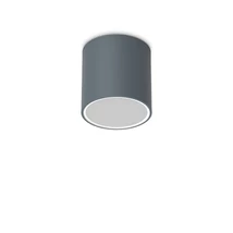 Ideallux TECHO PL1 ROUND D15 ANTRACITE kültéri mennyezeti lámpa fém, üveg, antracit, áttetsző, GU10, IP54 - 318103