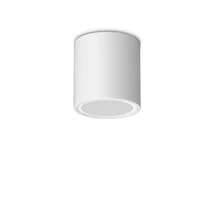 Ideallux TECHO PL1 ROUND D09 BIANCO kültéri mennyezeti lámpa fém, üveg, fehér, áttetsző, GU10, IP54 - 318127