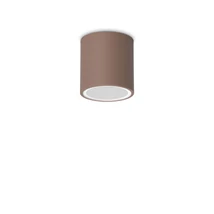 Ideallux TECHO PL1 ROUND D09 COFFEE kültéri mennyezeti lámpa fém, üveg, kávé, áttetsző, GU10, IP54 - 318134