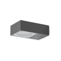 Ideallux SIRIO AP1 NERO kültéri fali lámpa fém, üveg, fekete, áttetsző, GX53, IP65 - 318219
