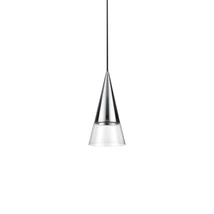 Ideallux CONO SP1 CROMO függeszték fém, üveg, króm, áttetsző, GU10 - 321462