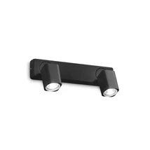 IdealLux RUDY AP2 SQUARE fali lámpa fém, fekete, GU10 - 321509