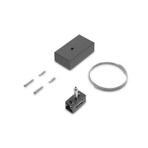 Ideallux EGO KIT BI-EMISSION CABLE 2 MT + CEILING CUP BK kiegészítő mágneses sínrendszerhez műanyag, fekete - 322476