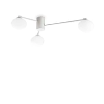 IdealLux HERMES PL3 D90 mennyezet lámpa fém, üveg, fehér, G9 - 322674